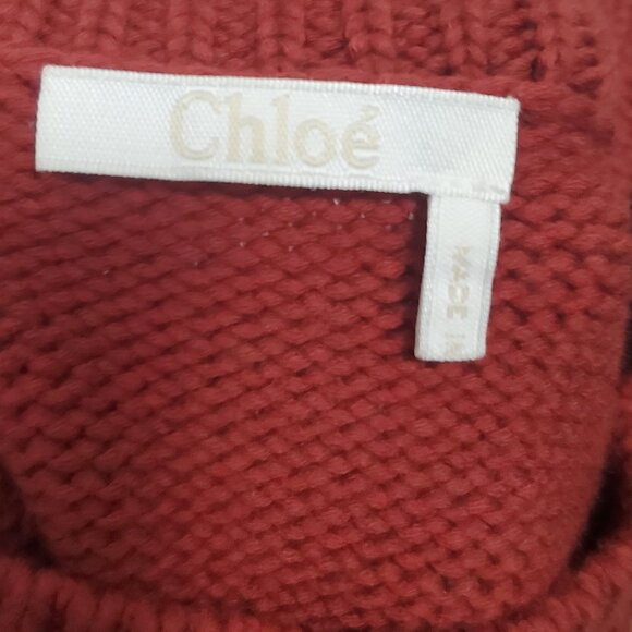 Chloe Red Bobble Pom Pom Jumper - Picture 6 of 9
